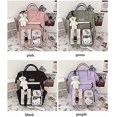 thumbnail image 4 of Kawaii Backpack with Kawaii Pin and Accessories Backpack Cute Aesthetic Backpack Cute Kawaii Backpack for School (Black) Black -, 4 of 4