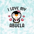 thumbnail image 4 of Inktastic I Love My Abuela with Cute Penguin and Hearts Girls Baby Bodysuit, 4 of 5