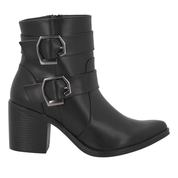 Botines SUZY LOVE Mujer Casuales Tacón Alto negro 7 cm