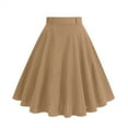 thumbnail image 4 of THDHVS Women Skirt,Casual Skirts for Women,Women's Fashionable European and Style Temperament Half Skirt and Ankle Half Skirt Beige M, 4 of 5