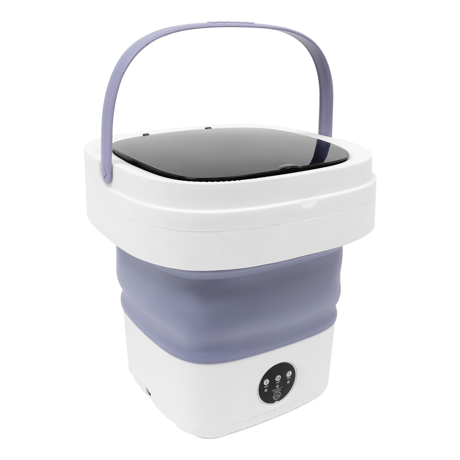 12L Portable Washer Machine, Mini Washing Machine, ABS & PP Durable Construction, Compact Dorm Laundry Washer for Underwear Socks
