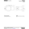 thumbnail image 3 of Kohler 98349-Cp K-98349-Cp Support Mural Réglable Chrome Poli, 3 of 3