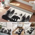 thumbnail image 6 of Entrance Runner Rug 2'x3', Black Bear Non-slip Doormat for Indoor Outdoor Entrance, Farmhouse Forest Animals Vintage Washable Throw Floor Mat for Front Door/Living Room/Bedroom/Bathroom/Kitchen, 6 of 9