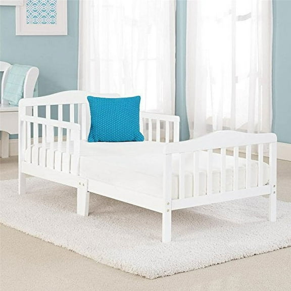 Zimtown Toddler & Kids Bed Bedroom Wood Furniture with Rails Multi-Color