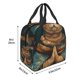 thumbnail image 3 of Fotbe Surreal Meditating Cat Bolsa Térmica con Estampado y Forro de Aluminio Grueso Bolsa de Almuerzo con Bolsillo Frontal para Hombres y Mujeres, Ideal para Trabajo, Escuela, 3 of 8