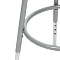 thumbnail image 5 of Hampden Furnishings Flynn 19-27" Adjustable Masonite/Steel Stool with Backrest, Grey, 2 PK, 5 of 9