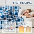 thumbnail image 7 of ELEKA Electric Heated Blanket Throw, 50" x 60", 8 Heat Settings, 8H Auto Shut-Off, Machine Washable, Blue Plaid, 7 of 7