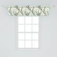 thumbnail image 2 of Spring Window Valance, Flowers by the Lake Romantic Style Repetitive Pattern Vintage Design, Curtain Valance for Kitchen Bedroom with Rod Pocket, 54" X 18", Laurel Green and Off White, by Ambesonne, 2 of 2