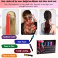 thumbnail image 6 of PayUSD Hair Chalk Comb for Girls Temporary Hair Color Dye for Kids, Washable Hair Chalk for Girls Age 4 5 6 7 8 9 10 Birthday Cosplay DIY Halloween Christmas Girl Gift Party, 6 Colors, 6 of 7