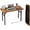 Rustic Brown, variant on Small Computer Desk Folding Table - 35.8" Foldable Office Desk, No Assembly, Perfect for Small Spaces in Bedroom, Dorm, or Apartment, Portable Mini Desk or Study Table with Compact Design