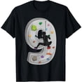 thumbnail image 1 of 9 year old rock climbing 9th birthday Adventures Climber T-Shirt, 1 of 4