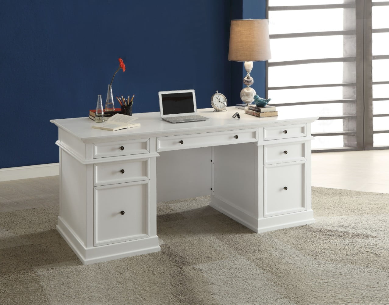 Functional Wooden Executive Office Desk White Walmart Com Walmart Com Functional Wooden Executive Office Desk White Walmart Com Walmart Com