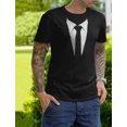 thumbnail image 5 of Tuxedo Shirt for Men Printed Suit & Tie Funny Lazy Wedding Fake Suit Tux Shirt, 5 of 7