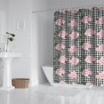 thumbnail image 2 of Pioneer Flower Floral Print Pattern Shower Curtain 72"x84", Bathroom Decorative Shower Curtain Set with 12 Hooks, Waterproof Washable, 2 of 6