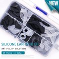 thumbnail image 2 of COLOUR_MAX Eyeglass Retainer Glasses Sunglasses Slip Sets Anti Slip Silicone Ear Hook Set E White, 2 of 5