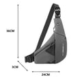 thumbnail image 4 of Riñonera Informal para Hombre  Riñonera Multibolsillos para Acampar en Bicicleta (izquierda Gris), 4 of 8