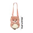 thumbnail image 2 of 8Inch Hamster Backpack Plush Toy with Zipper Pocket, Cute Animal Character for School Supplies Storage and kidds Fashion Accessory, 2 of 2