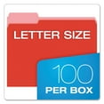 thumbnail image 5 of Colored File Folders, 1/3-cut Tabs: Assorted, Letter Size, Red/light Red, 100/box, 5 of 7