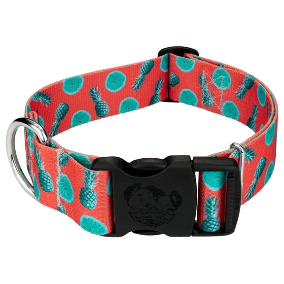 Country Brook Petz® 1 1/2 inch Deluxe Tropical Tango Dog Collar, Large