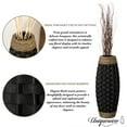 thumbnail image 4 of Rustic Tall Floor Vase - 24-inch Handcrafted Black Woven Vase, Decorative Accent for Home Decor, Living Room, and Entryway, Ideal for Displaying Flowers, Pampas Grass, and Dried Florals and Branches, 4 of 8