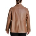 thumbnail image 4 of Anne Klein Women's Plus Size Leather Blazer Jacket (Black, 1X), 4 of 4