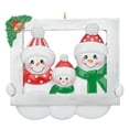 thumbnail image 6 of Maxora Personalized Ornament Customized Christmas Ornament Gift Snowman Frame Family of 3, 6 of 8