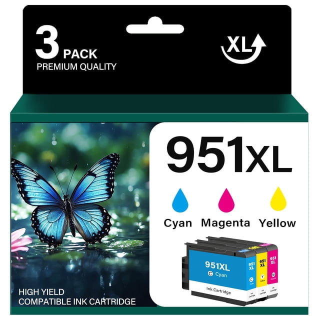 Paquete combinado de cartuchos de tinta 951XL de alto rendimiento para HP 8600