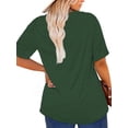 thumbnail image 3 of XCHQRTI Women's St. Patrick's Day Plus T Shirt Lucky Clover Graphic Tee Casual Green Tops, 3 of 9