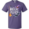thumbnail image 3 of Inktastic Halloween Witch, Please Broom, Purple Hat, Spider and Snake T-Shirt, 3 of 5