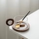 thumbnail image 2 of Juego de Tazas de Café, de Té de Vidrio con Cuchara, Posavasos de Madera, de Té con Leche Sencilla para el Hogar, de Agua de Vidrio, 2 of 5