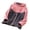 Pink, variant on Girls Boys Zip up Sherpa Hooded Jacket Casual Cute Color Block Athletic Coat Fall Winter Thicken Warm Outfits with Pockets