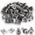 thumbnail image 1 of 15 Set M6x16mm Motorcycle Battery Terminal Screws And Nuts Stainless Steel M6 Bolt Square Nut Kit Motorcycle Battery Screw And Nut For Atv Bike Scoote, 1 of 5