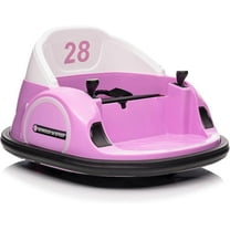 Jojoka 12V Kids Ride On Bumper Car with Remote Control, Battery Powered Electric Fun Toys for Toddler with LED Lights & 360 Degree Spin, Music for 18 Month-6 Years Boys & Girls, Pink