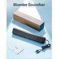 thumbnail image 3 of Computer Speakers, Bluetooth Soundbar, HiFi Stereo, 3.5mm Aux-in Connection, USB Powered Speakers for Desktop Monitor, PC, Laptop, Tablets, 3 of 8