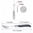 thumbnail image 4 of by FlyingColors Dinner Forks Set Stainless Steel, Black Wood Handle, Wooden Gift Box, 6 Pieces, 4 of 6