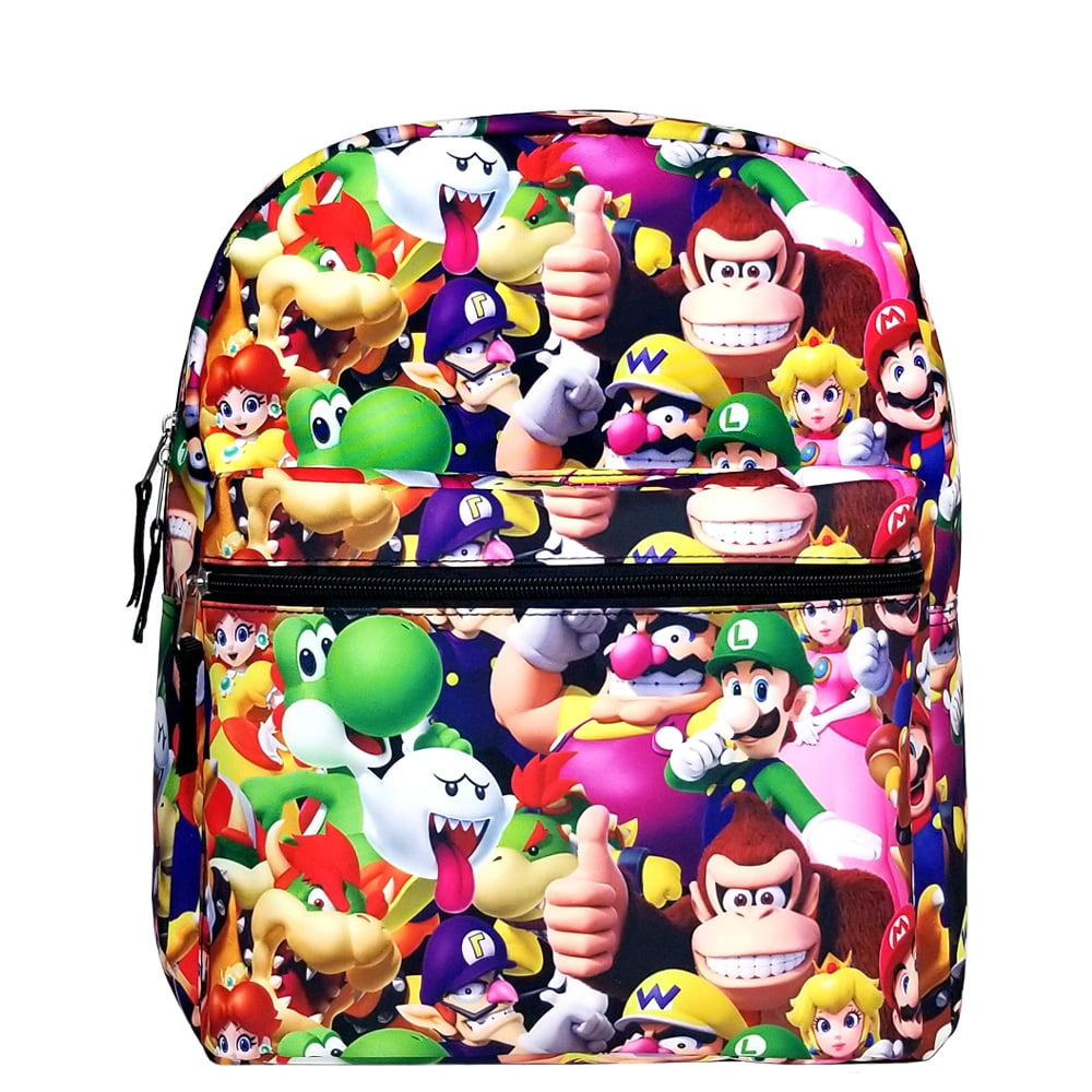 Backpack difuzed: Nintendo: Super Mario 8bit placed print