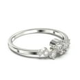 thumbnail image 3 of 0.65ct Round Diamond Moissanite Clasic Ring 10k White Gold Wedding Band, 3 of 4
