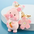thumbnail image 4 of UDIYO Lovely Animal Pig Keychain Key Ring Piggy Pendant Car Keyring Bag Decor Gift, 4 of 6