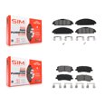 thumbnail image 1 of SIM Front Rear Semi-Metallic Brake Pads Kit for Car Ford Mustang V6 with 3.7L KSM-100516, 1 of 8