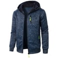 thumbnail image 3 of TBWNWG Men's Jacquard Knit Hoodie Jacket and Cardigan Casual Sports Fitness Wear Set,Sizes M, 3 of 3