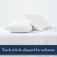 thumbnail image 5 of Color Sense 100% Cotton Percale Pillowcases – Breathable, Lightweight, Hotel-Quality - Cool & Crisp, White, Standard, 5 of 14