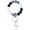 Silver(black/White/Grey), variant on Silicone Beaded Wristlet Keychain, Cute Key Ring Bracelet Stretchy for Women Car Keys Silver(black/White/Grey) -