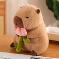 thumbnail image 3 of Capibara de tela de peluche para cosplay, pimiento relleno, berenjena, hamburguesa, abeja, capibaras, juguetes para niños, regalo de cumpleaños, 3 of 5