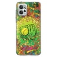 thumbnail image 1 of MUNDAZE Motorola Moto G Power 2023 Shockproof Clear Hybrid Protective Phone Case Love Softball Girls Glove Green Tie Dye Swirl Paint Cover, 1 of 5