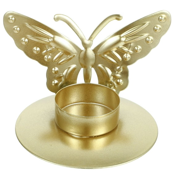 UPOUART Metal Butterfly Tealight Candle Holder, Golden Iron Decorative Centerpiece for Home, Garden, Table Decor