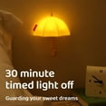 thumbnail image 6 of Mini Umbrella Night Light, Magnetic Silicone Lamp for Home Decor,Timer Dimmable & Hangable, Gift Idea（Yellow）, 6 of 7