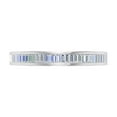 thumbnail image 3 of 1/2 Carat Channel Set Baguette Shape Diamond Wedding Band Ring in 14K White Gold (Ring Size 8.75) (I1-I2 Clarity), 3 of 6
