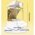 thumbnail image 2 of Automatic Bird Feeder Transparent Food Container Acrylic Parrot Feeder Cage Accessories for Parrots Lovebirds Budgies Quakers Conures Canary, 2 of 8