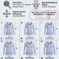 thumbnail image 7 of Emmalise Women's Basic Long Sleeve Crew Neck Casual T-Shirt, Black, 7 of 7