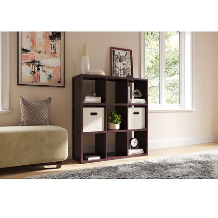 UPC: 0873047008007 | John Louis Home Solid Wood 9 Cube Storage Organizer Espresso